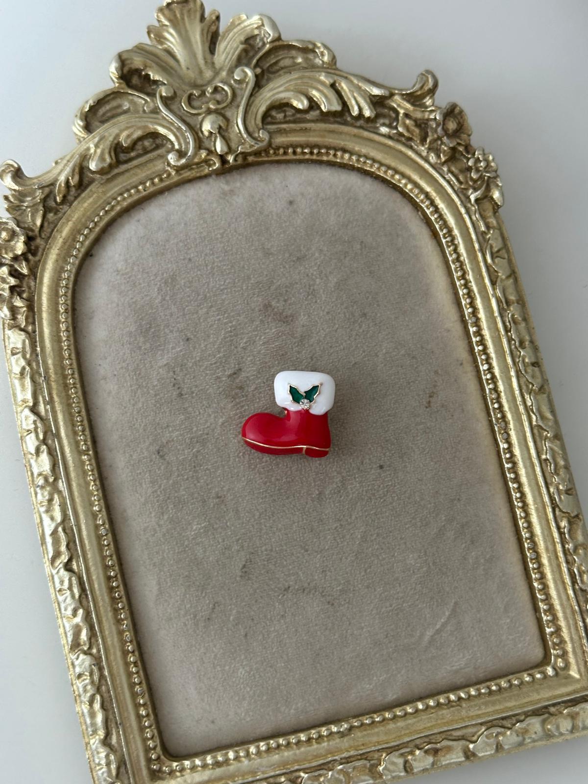 Noel Ayakkabılı Broş