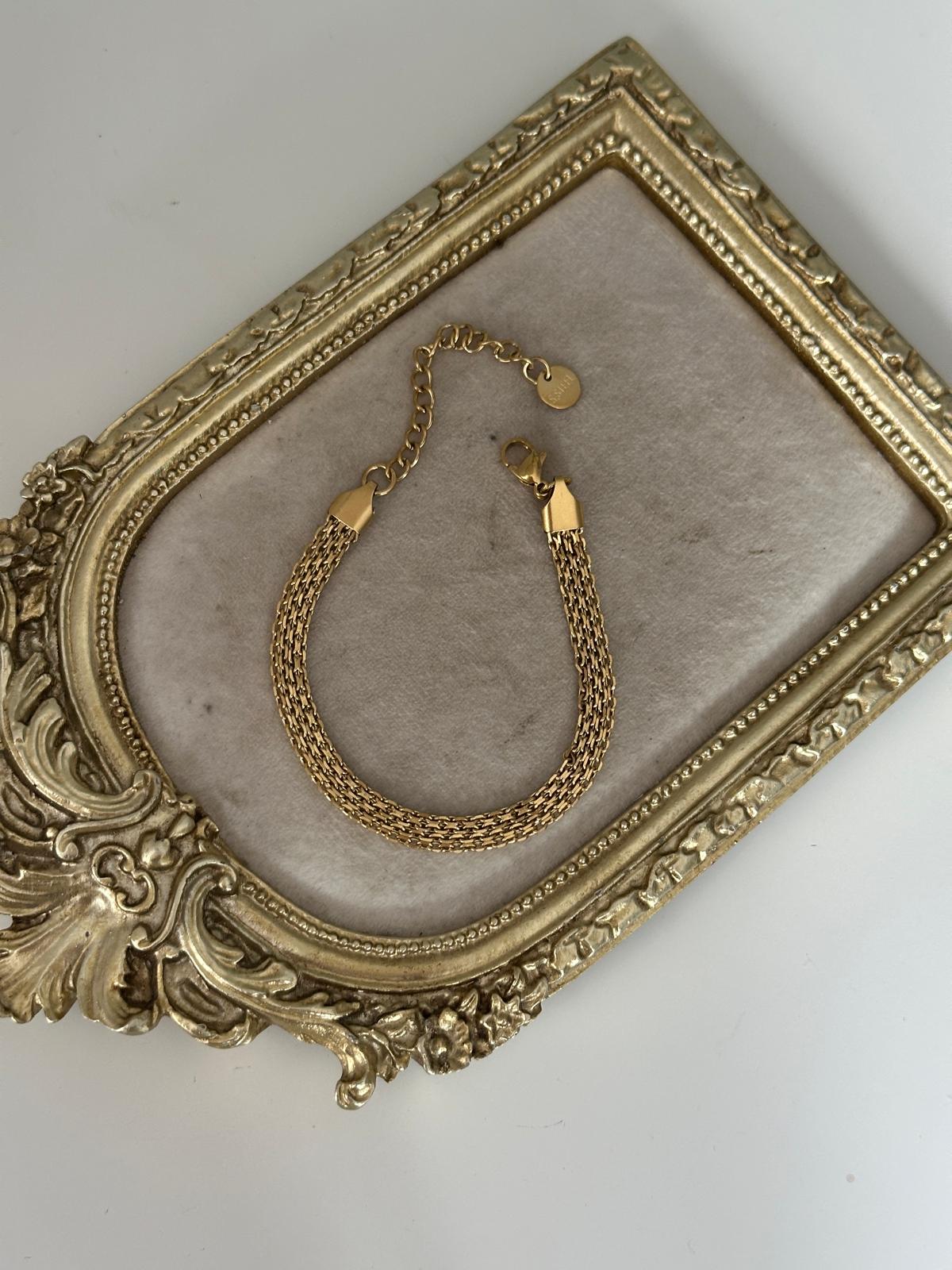 Gold Renkli Hasır Bileklik