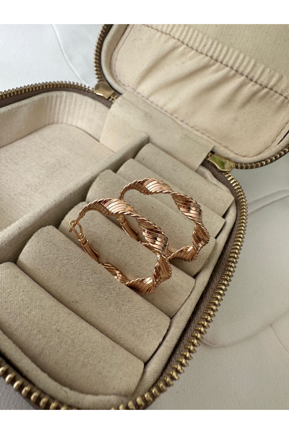 Golp Sprial Kesim Halka Küpe