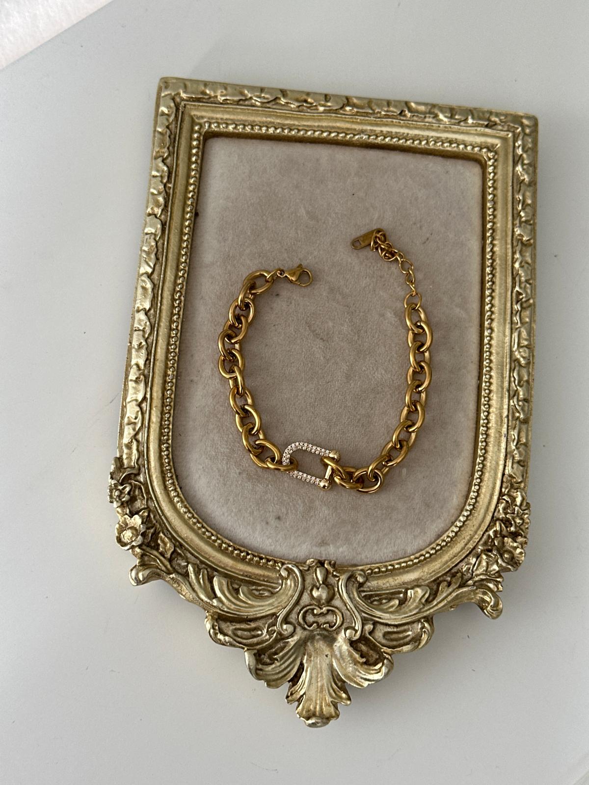 Gold Renkli Marka Tfny Bileklik