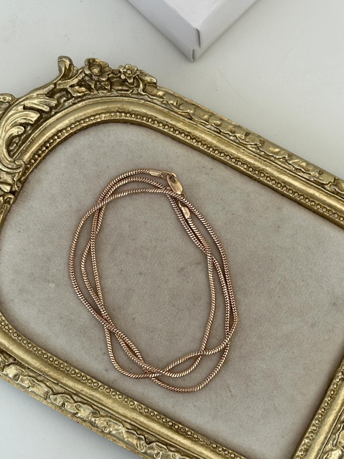 18K Gold Rose Boru İtalyan Yumuşacık Kolye
