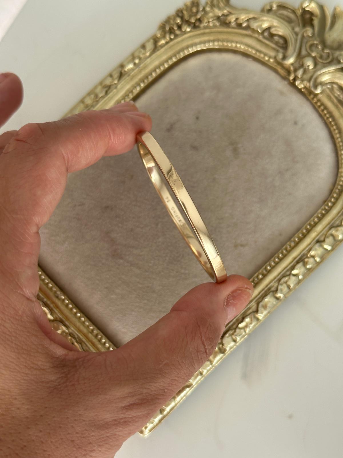 14K Gold Renkli Ajda Bebe Boy Oval Kibrit Kelepçe