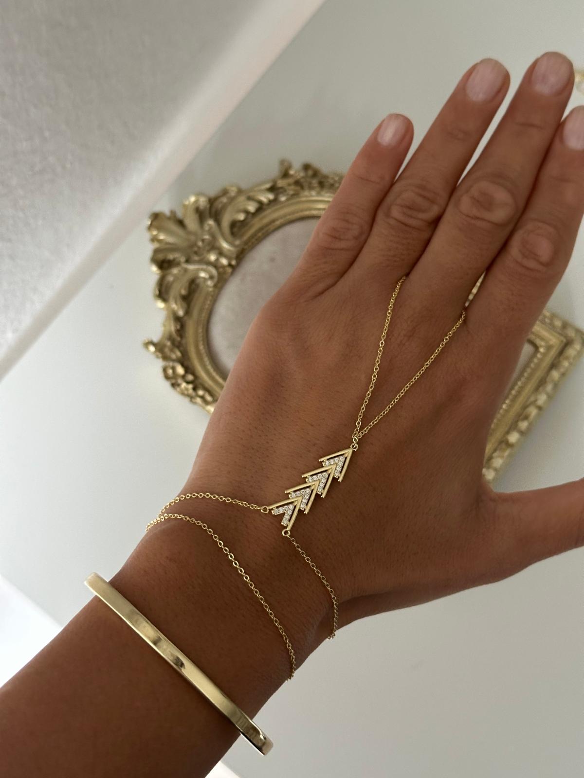 14K Gold Renkli V KESİM Marka Şahmeran