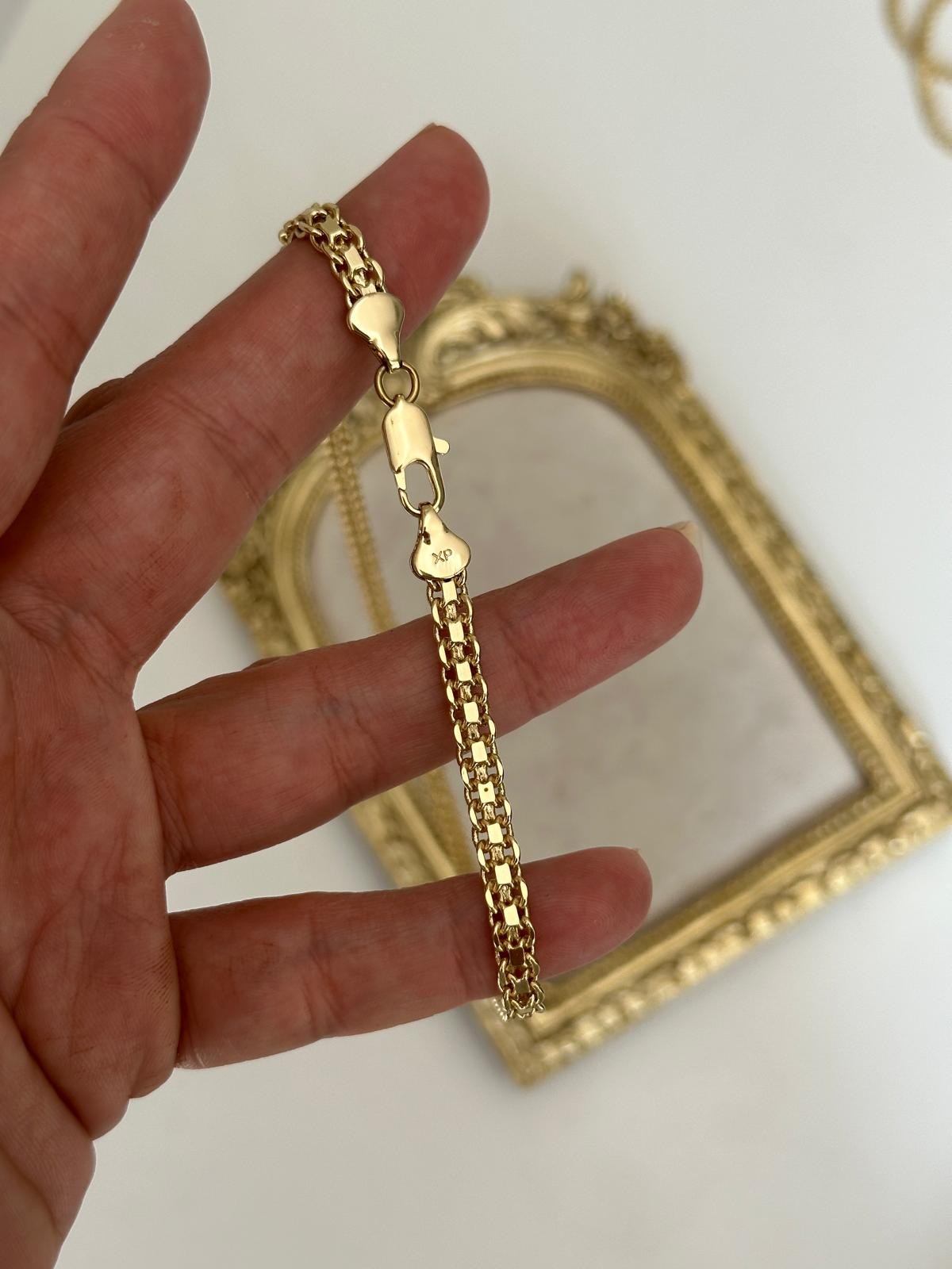 14K Gold Renkli Köstek  Kalın  Kolye