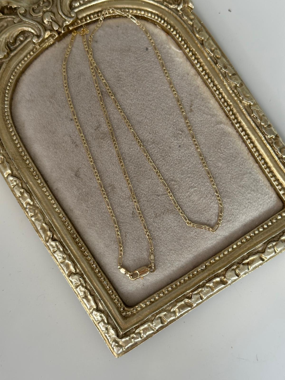 14K Gold Renkli Figora Nostaljik Miniamal Kolye