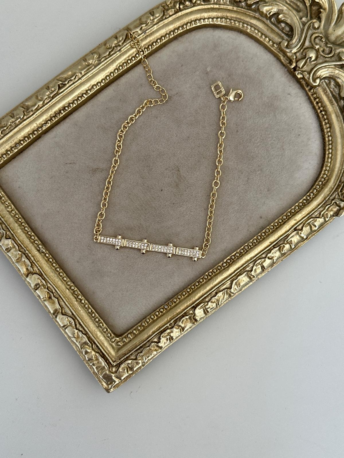 14K Gold Renkli Marka Renkli Taşlı Bileklik