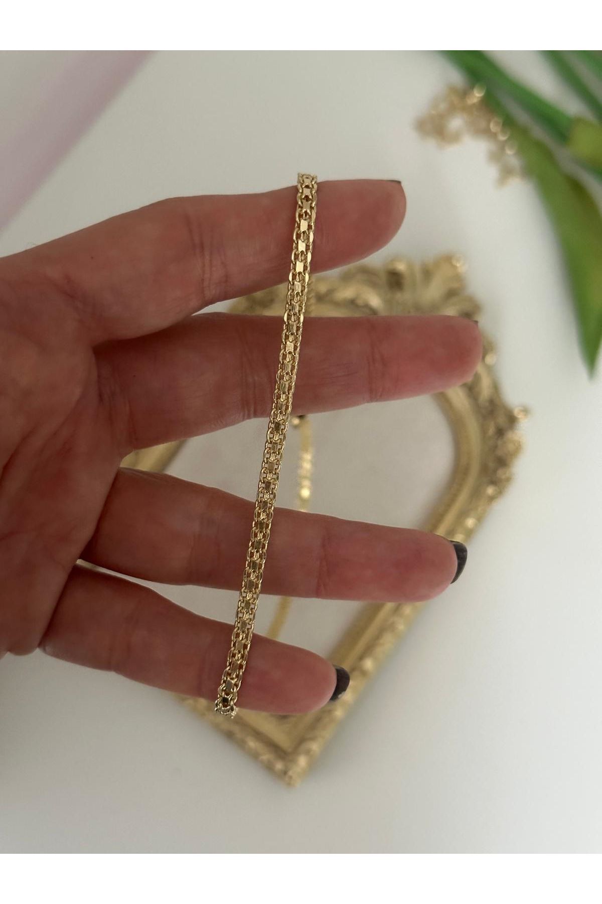 14K Gold Renkli Köstek Kolye