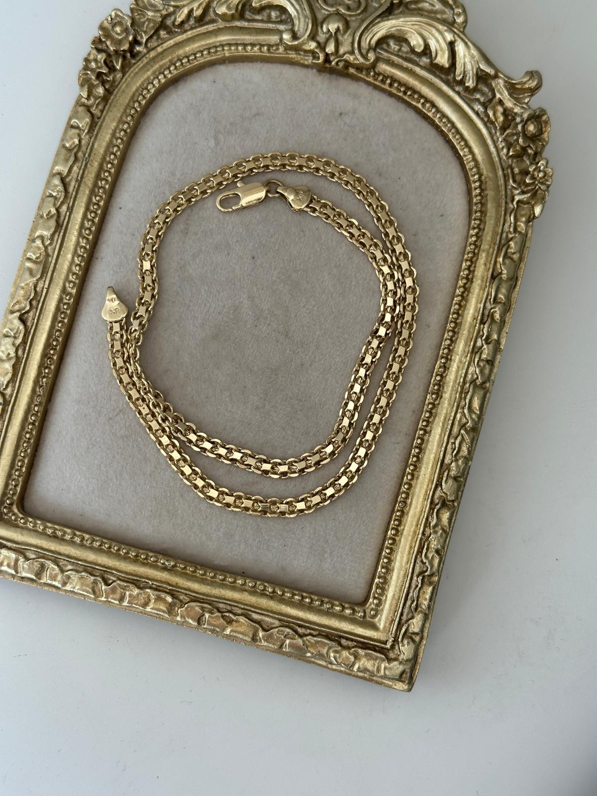 14K Gold Renkli Köstek  Kalın  Kolye
