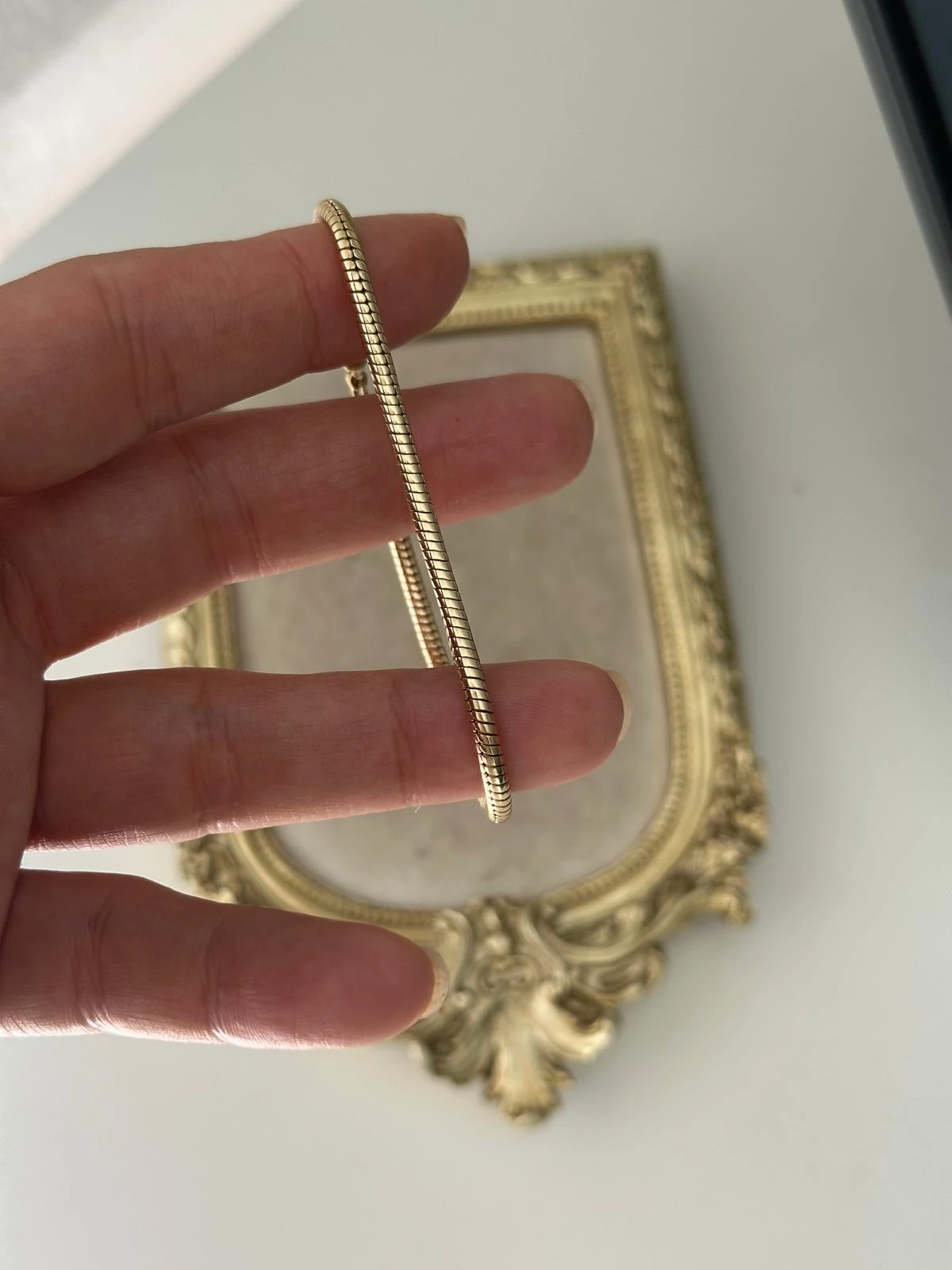 14K Gold Renkli Yılan Boru Bileklik