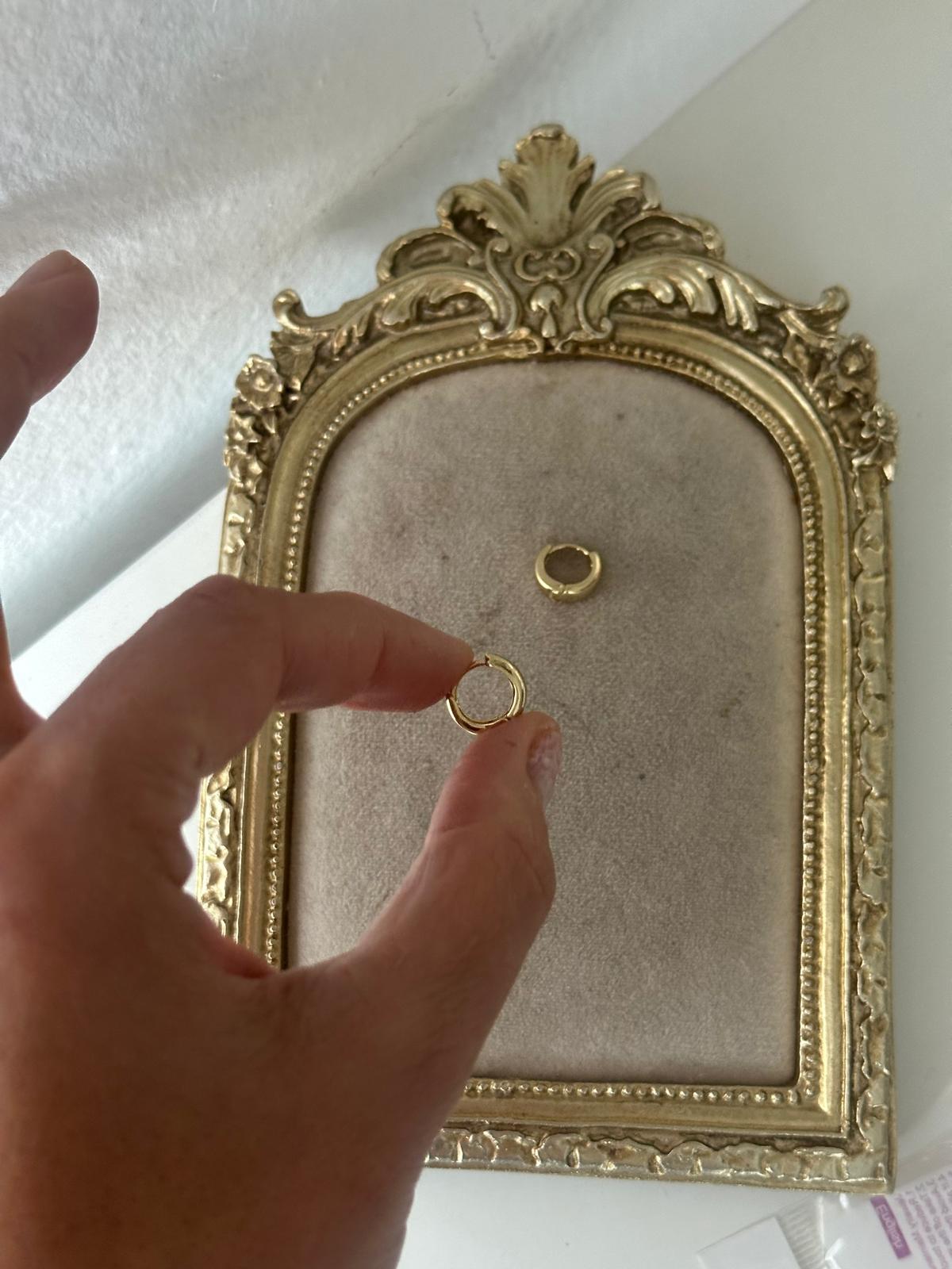 14K Gold Renkli Minimal Basıc Bomb Halka Küpe