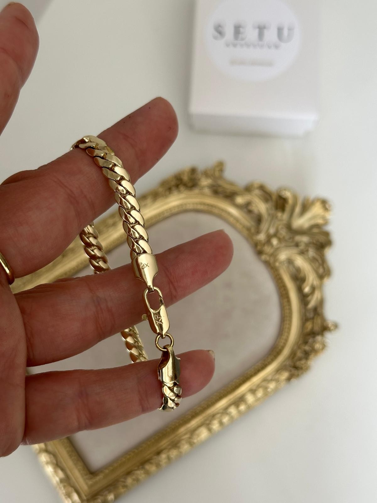 14K Gold Balık Sırtı Kuyum Bileklik