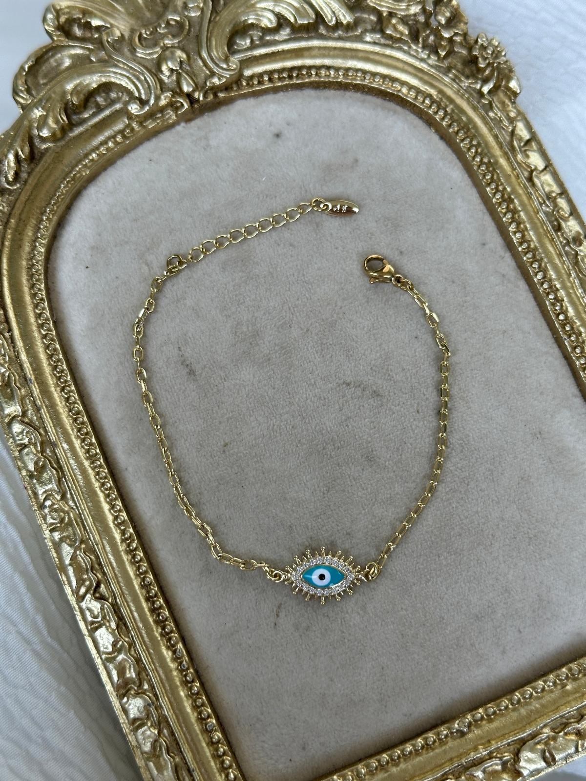 14K Gold Nazar Gözlü Bileklik