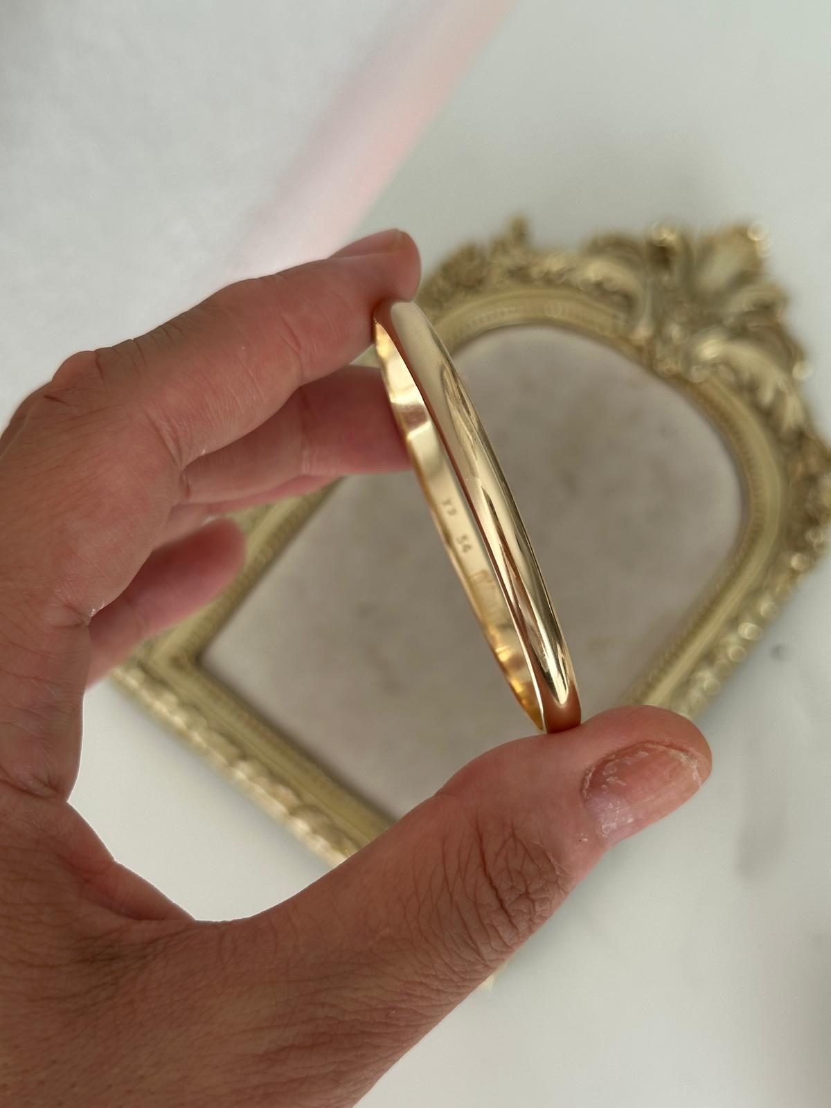 14K Gold Renkli Oval Bombeli Bebe Boy  Kelepçe