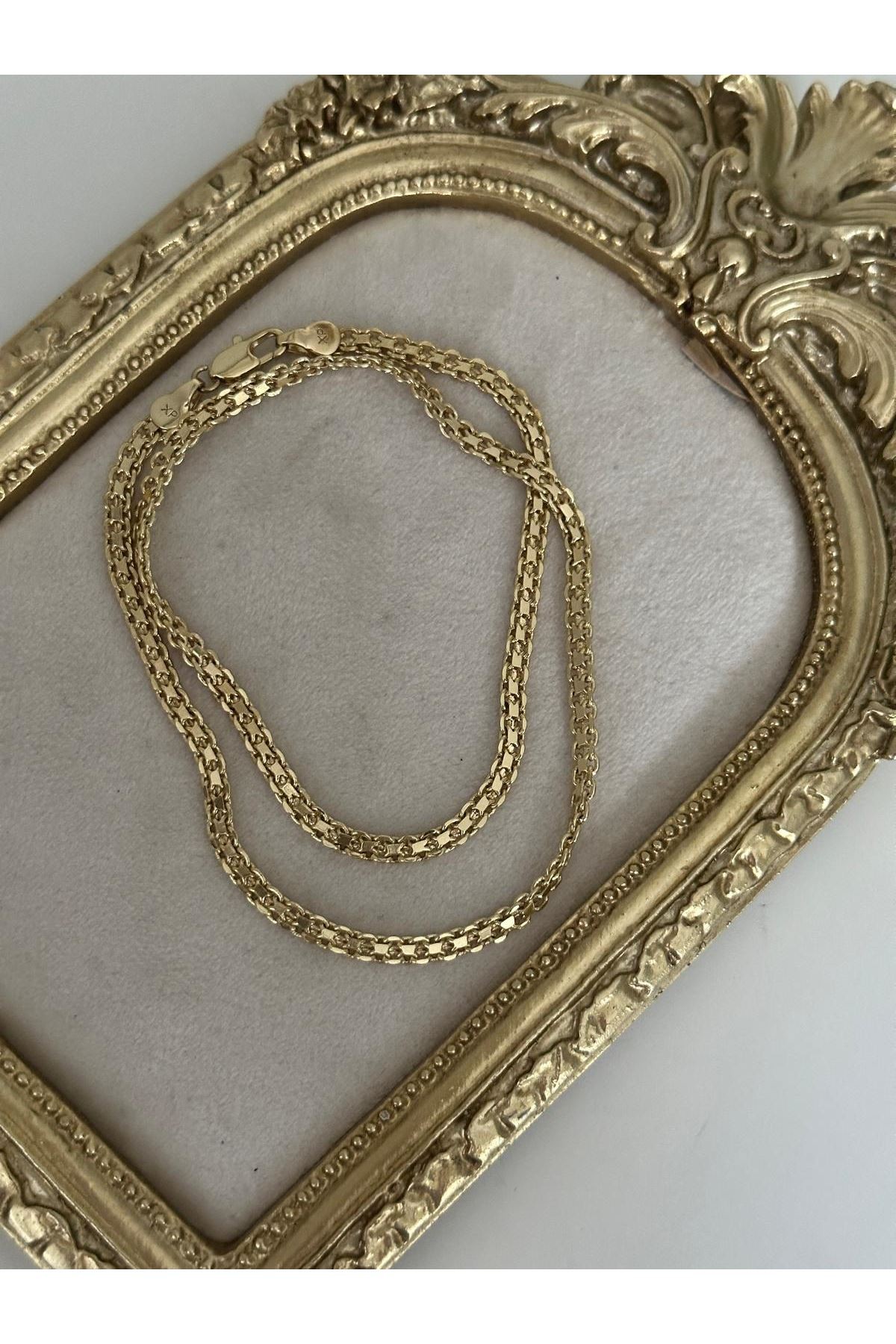14K Gold Renkli Köstek Kolye
