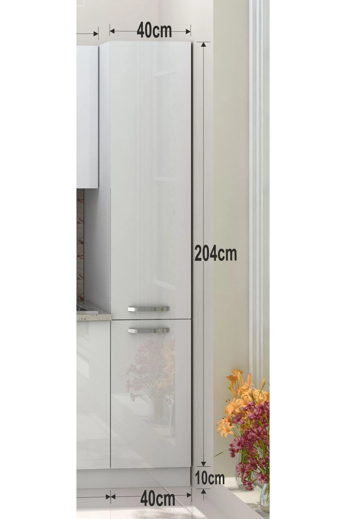 Ekoline Kiler Parlak Beyaz 40 Cm