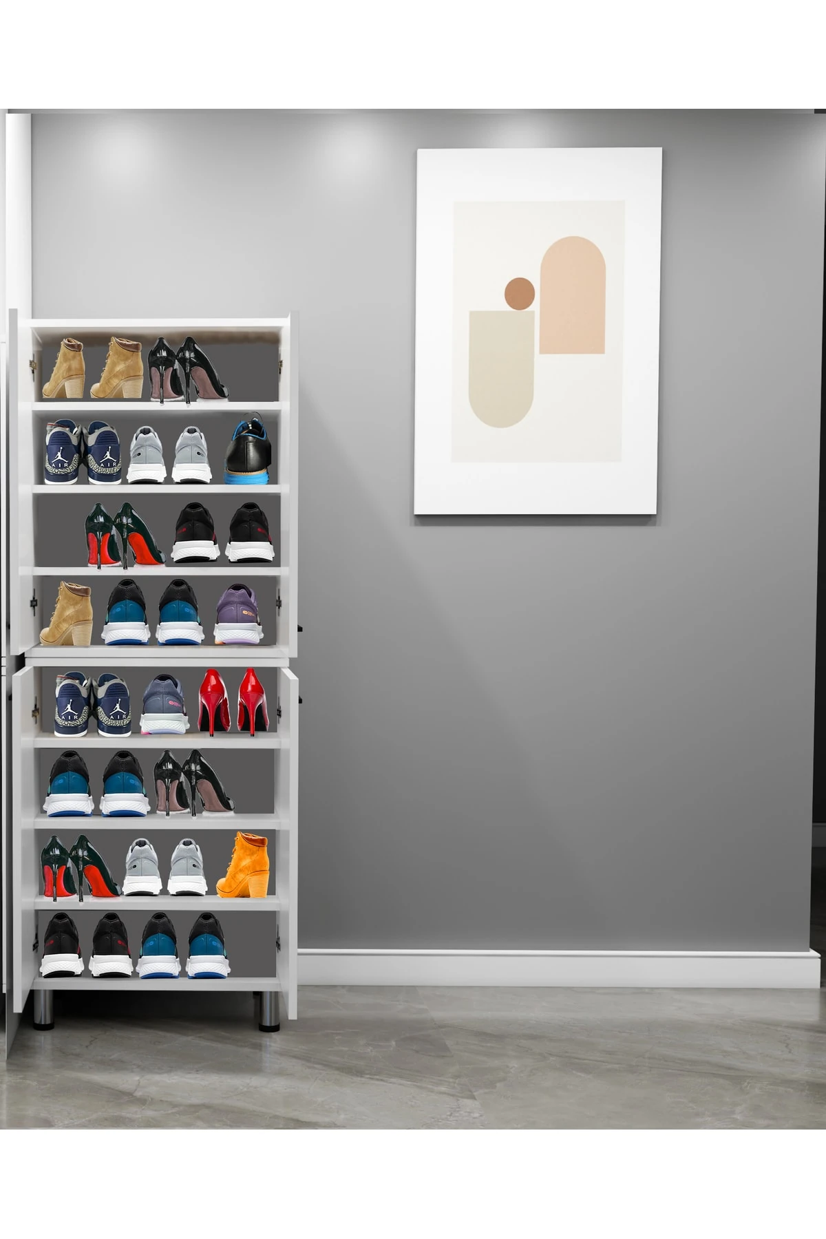 Modüler Ayakkabılık , Kendı Dolabını Kendin Tasarla 60 x 82 İki Adet