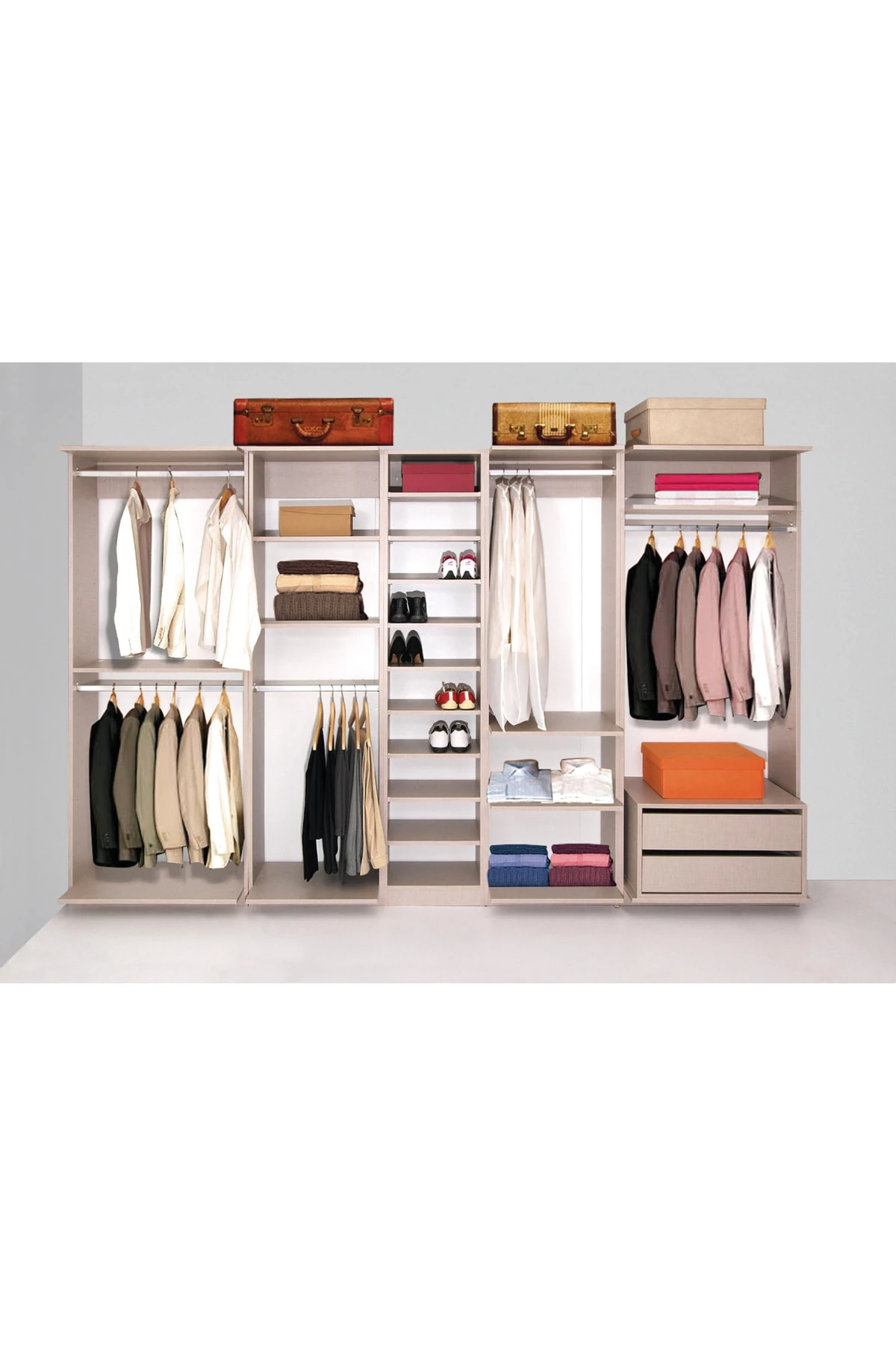 Plus 817480 Flexi Kapaksız Giysi Dolabı 325 Cm Coton Bej