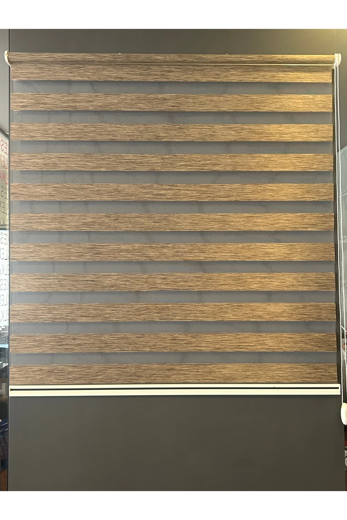 Açık Kahverengi Zebra Stor Perde 205