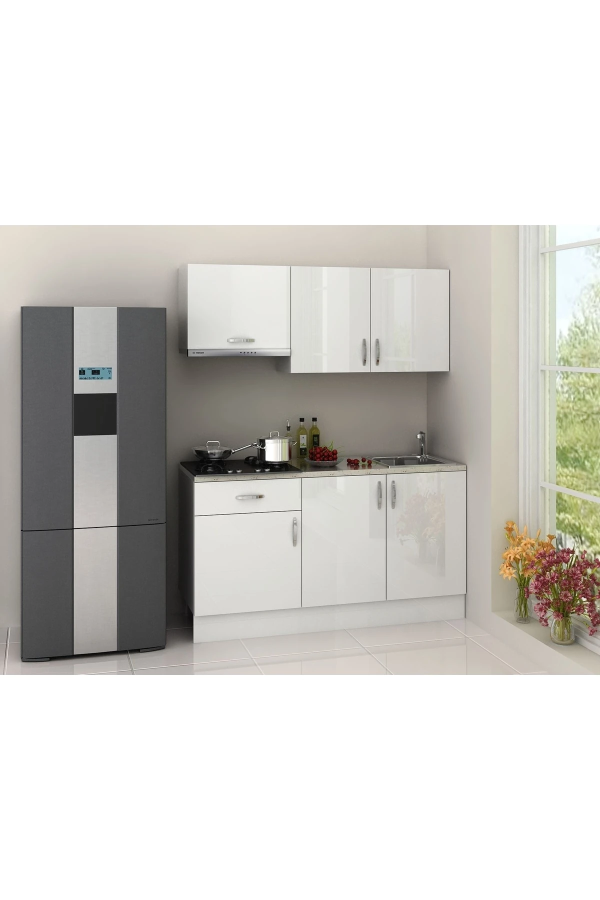 Eco Mutfak Dolabı 160 Cm Tegah Dahil