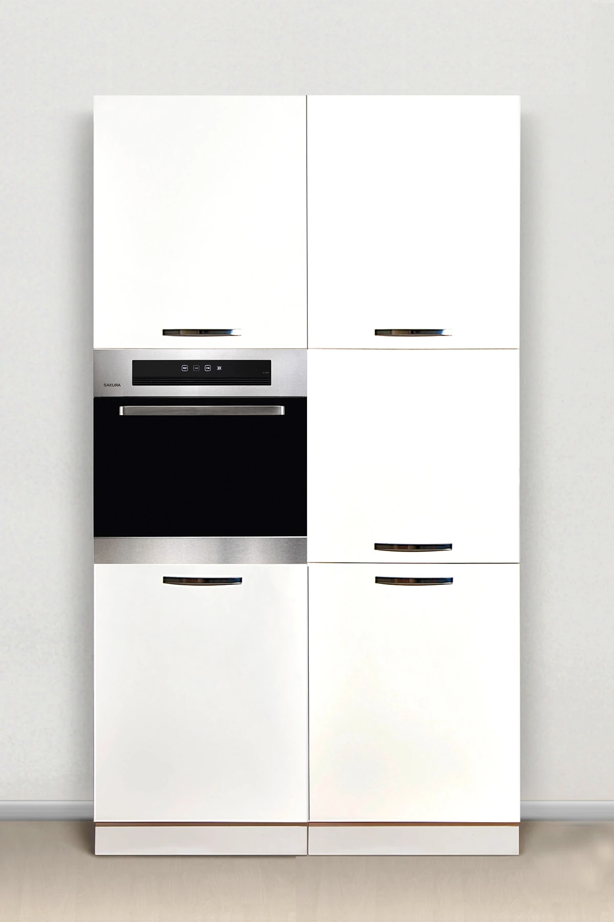 Mutfak Kiler Dolabı 120 X 214 Cm Parlak Beyaz