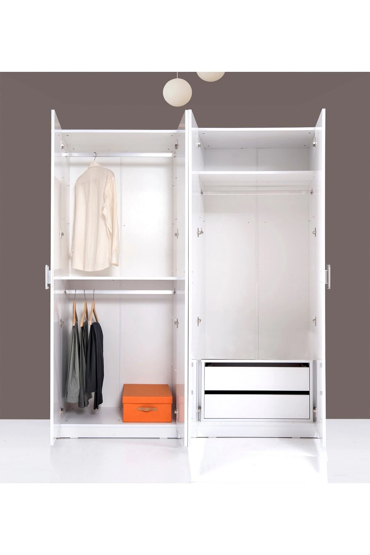 Plus 812485 Stella 4 Kapaklı 2 Çekmeceli Gardırop -