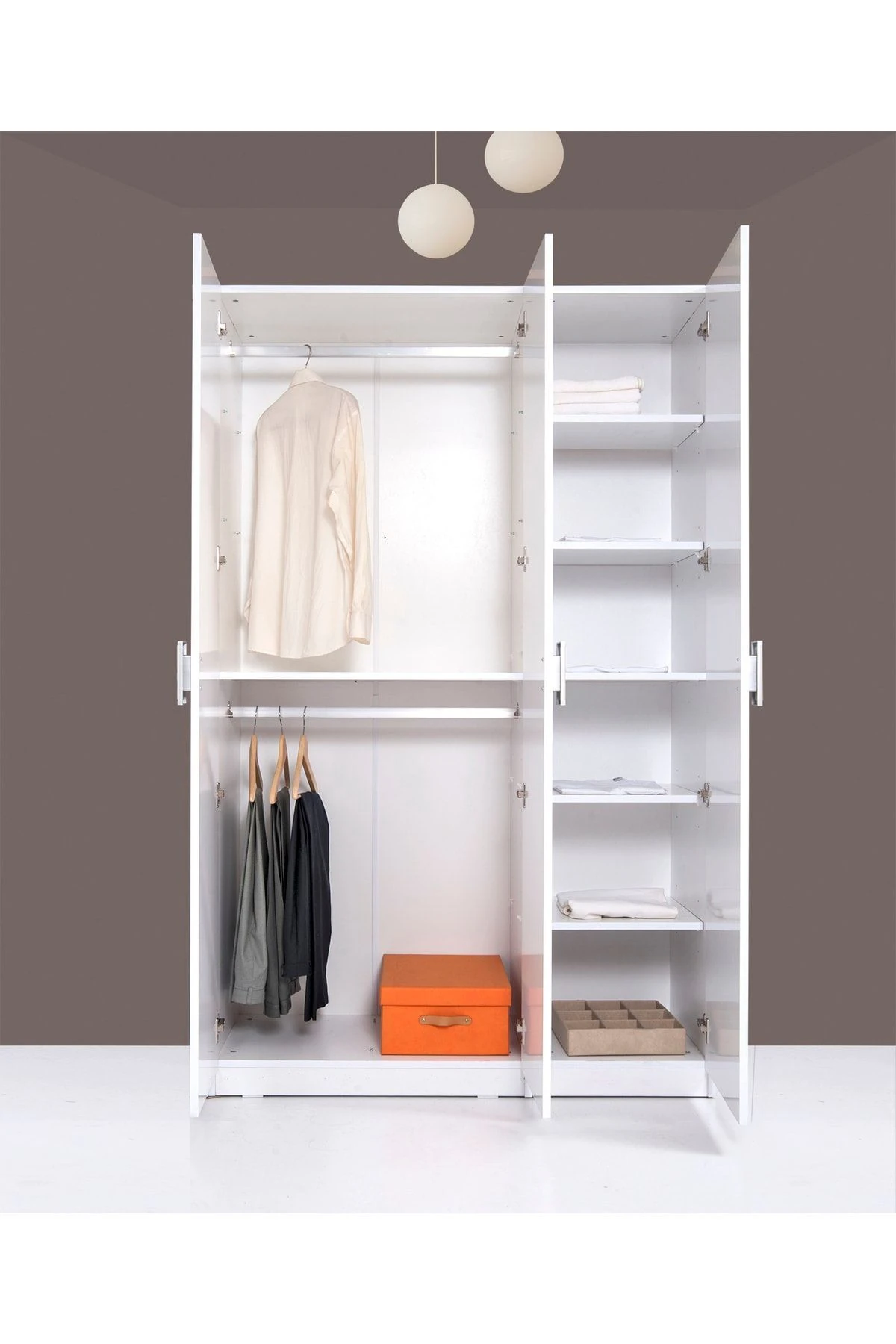 Plus 812478 Stella 3 Kapaklı Gardırop - Parlak