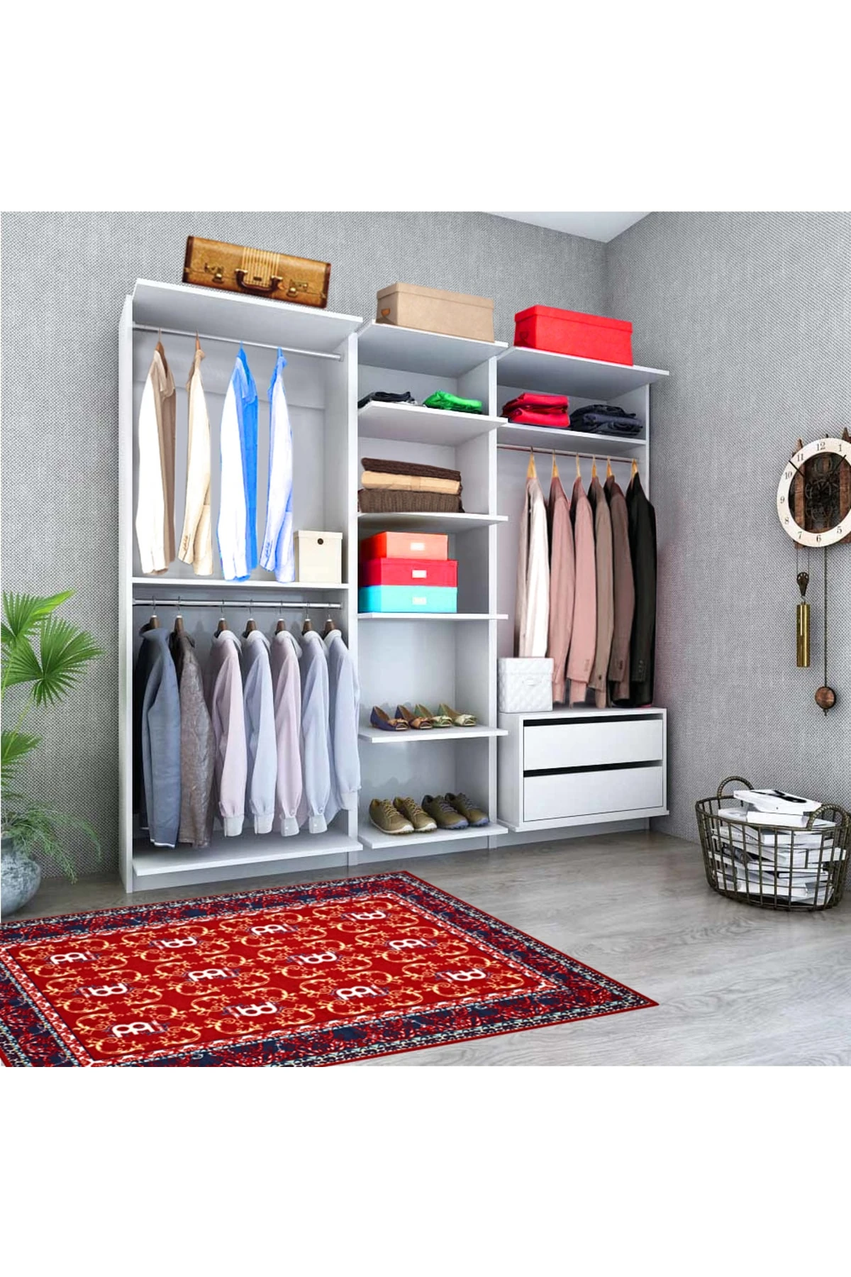 Plus 817505 Flexi Kapaksız Giysi Dolabı Beyaz 220 Cm