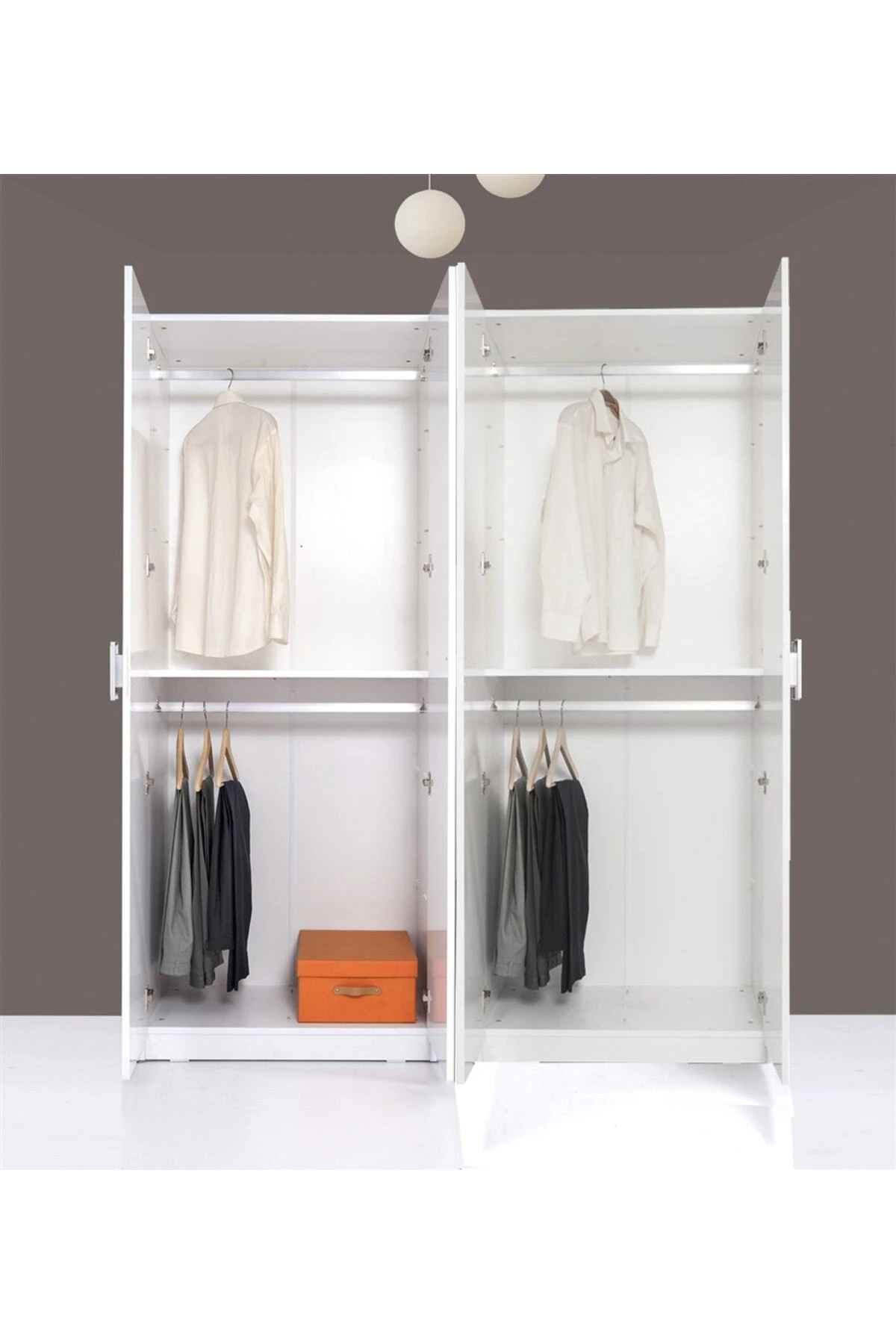 Plus 812486 Stella 4 Kapaklı Gardırop - Parlak