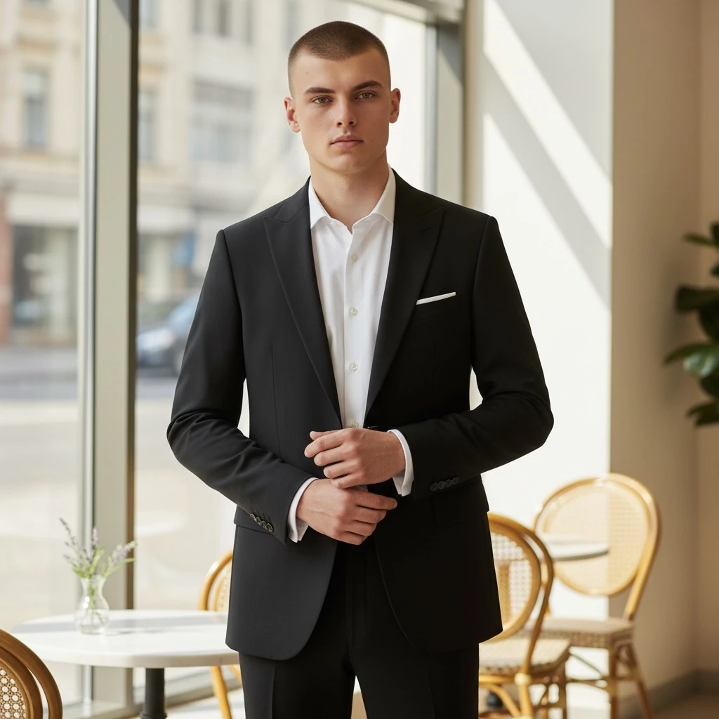 Lucas Black Detay Takım Elbise