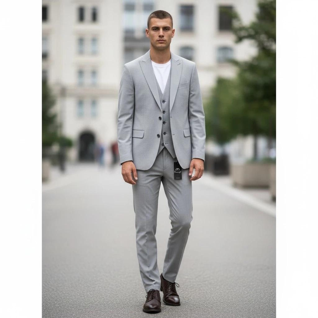 TWENHİL KENDINDEN DESEN TAKIM ELBİSE