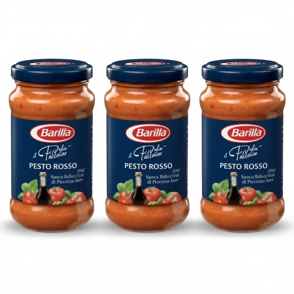 Barilla Pesto-Rosso Sos 200 gr 3'lü Set image