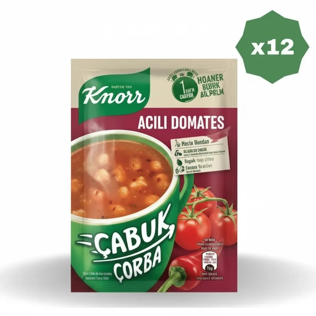 Knorr Çabuk Çorba Acılı Domates - (12 Adet) image