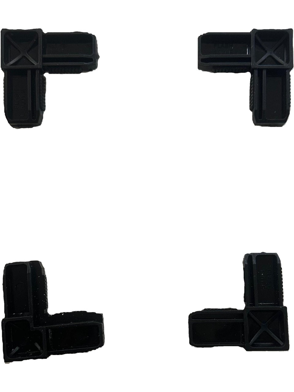 SİNEKLİK TAMİR 17X25 Sineklik Köşe Takozu 12 Adet Siyah