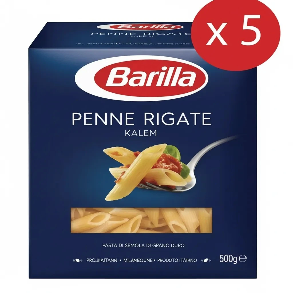 Barilla Penne Kalem Makarna  5'li Paket image