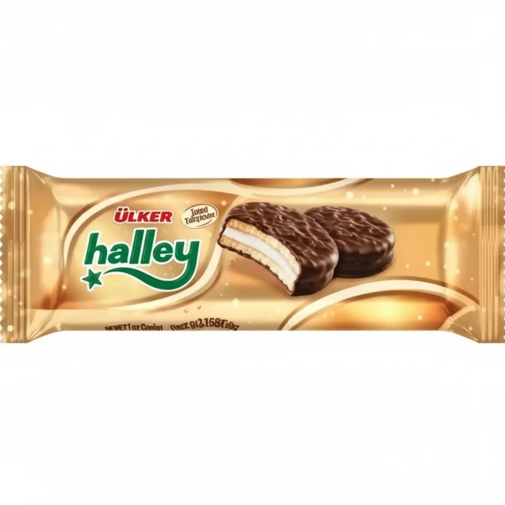 Halley Ülker Halley Çikolata Kaplamalı Sandviç Bisküvi 8'li 240 G image