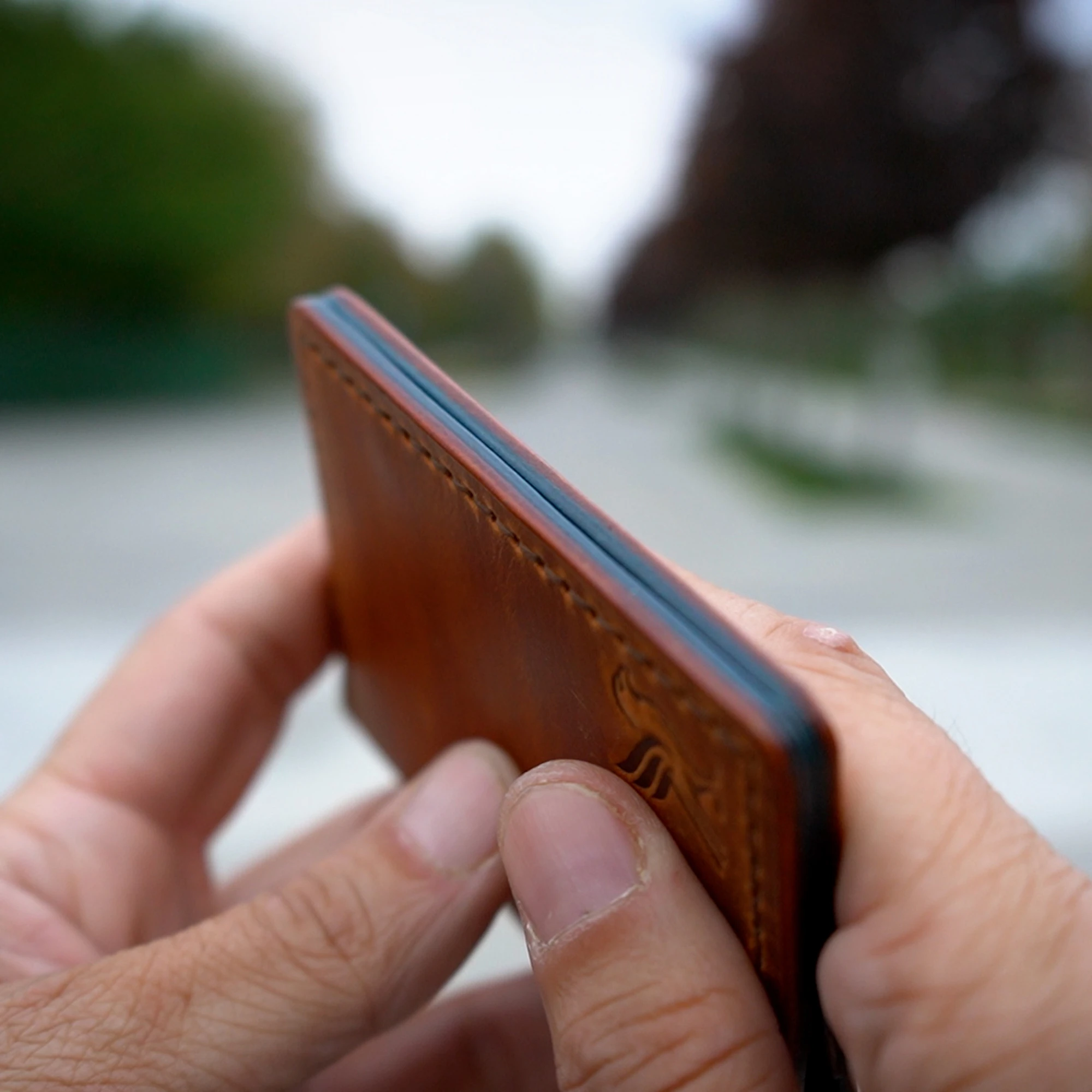 Kutka Goods - Root Collection - Cüzdan - Taba Vien - Mavi Pueblo