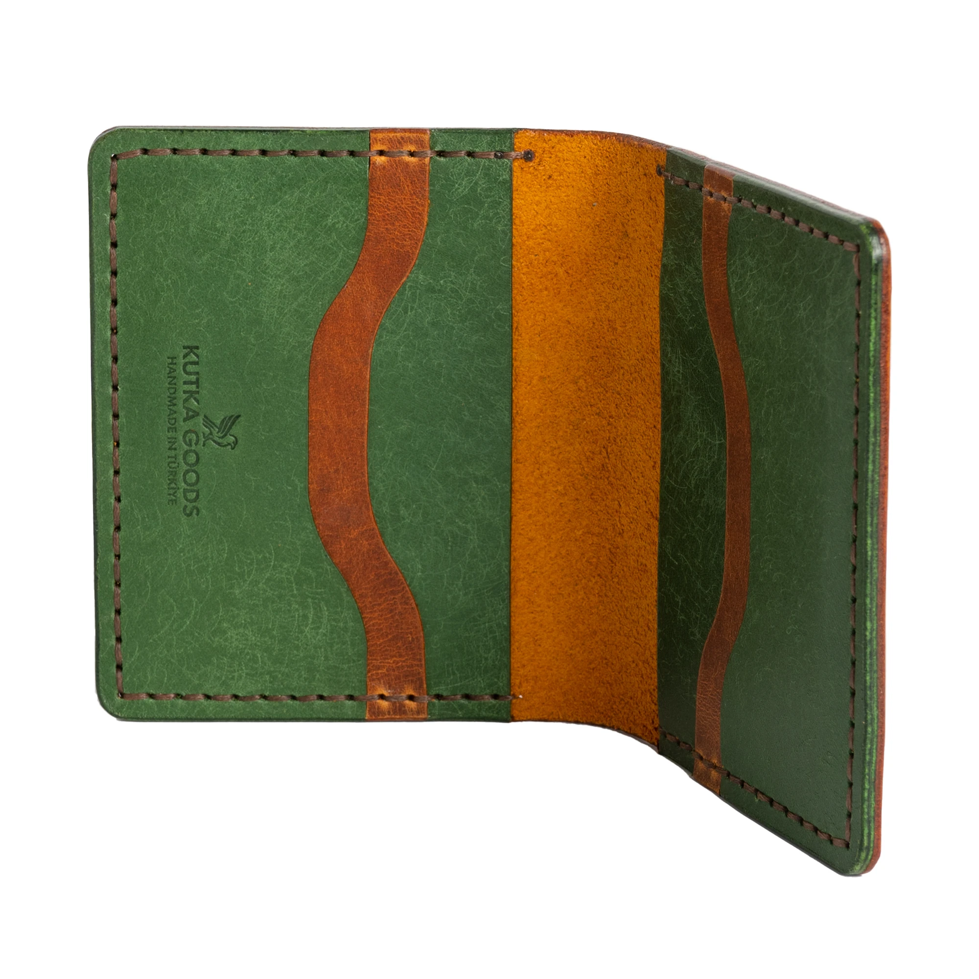 Kutka Goods - Root Collection - Cüzdan - Taba Vien - Yeşil Pueblo 