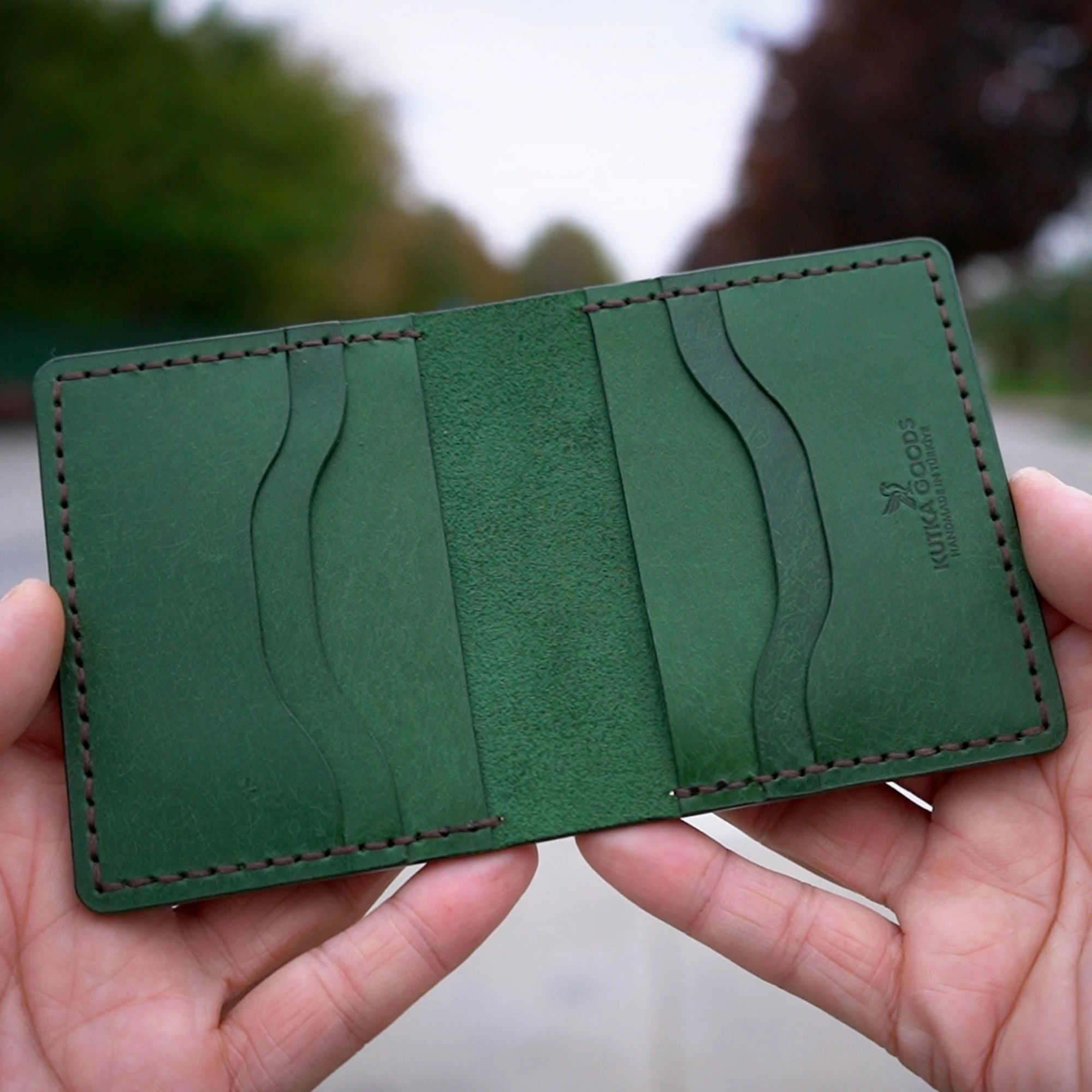 Kutka Goods - Root Collection - Cüzdan - Yeşil Pueblo