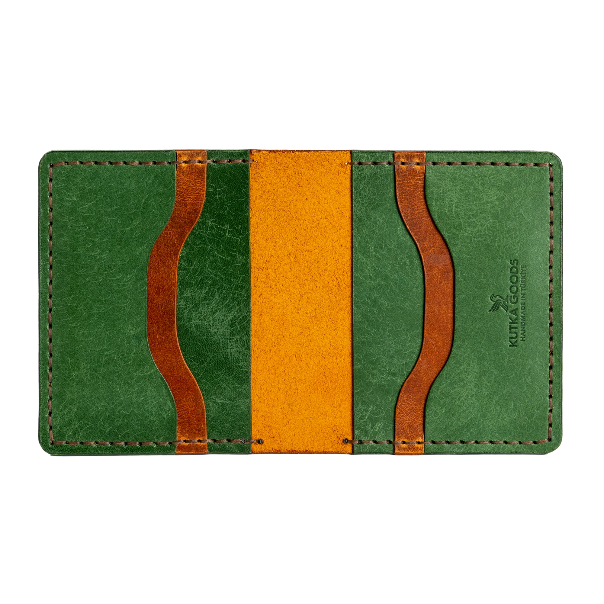 Kutka Goods - Root Collection - Cüzdan - Taba Vien - Yeşil Pueblo 