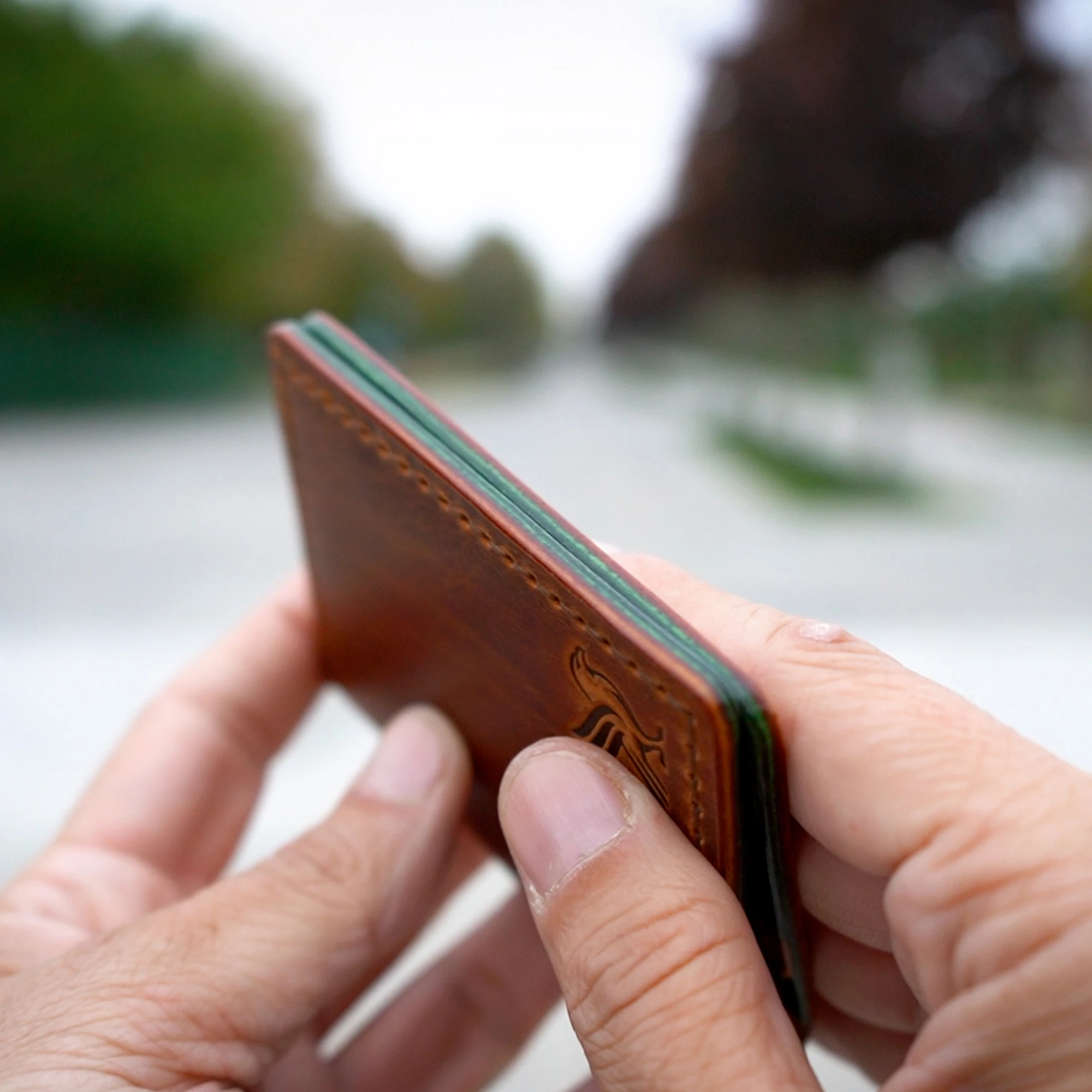 Kutka Goods - Root Collection - Cüzdan - Taba Vien - Yeşil Pueblo 