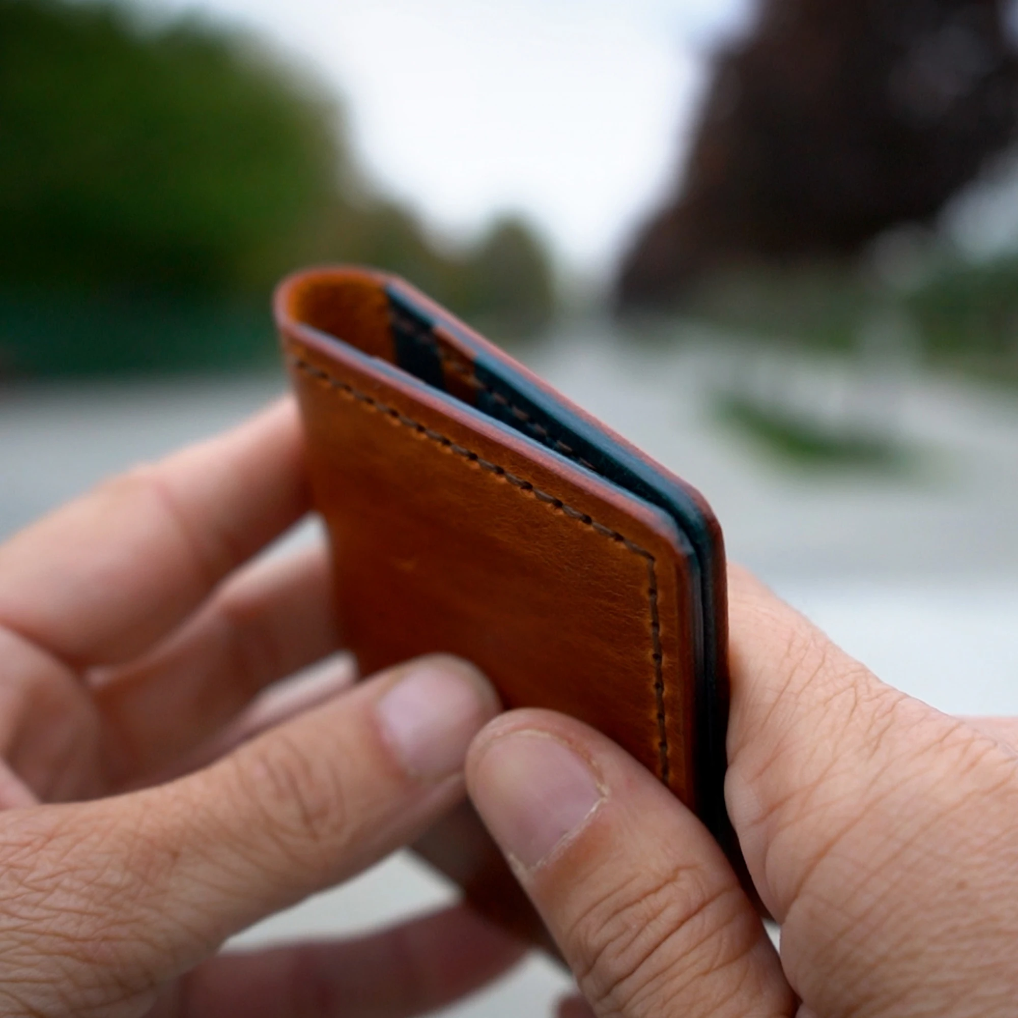 Kutka Goods - Root Collection - Cüzdan - Taba Vien - Mavi Pueblo