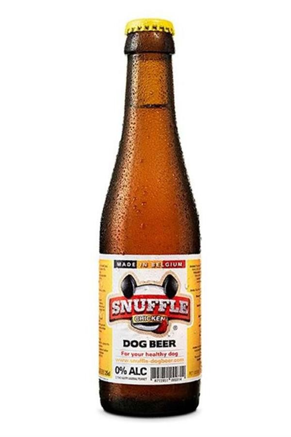 Snuffle Chicken Dog Beer Bottle 25CL