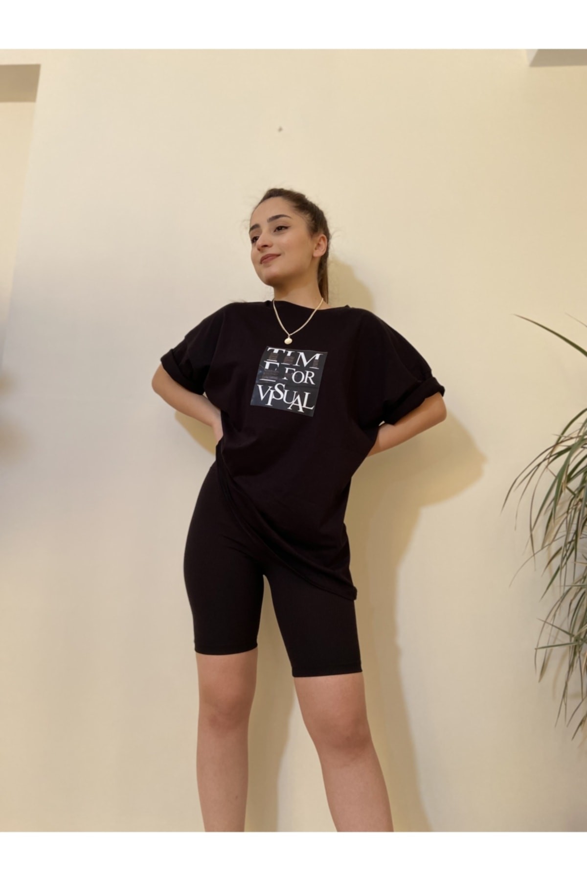 Baskılı Oversize T-shirt