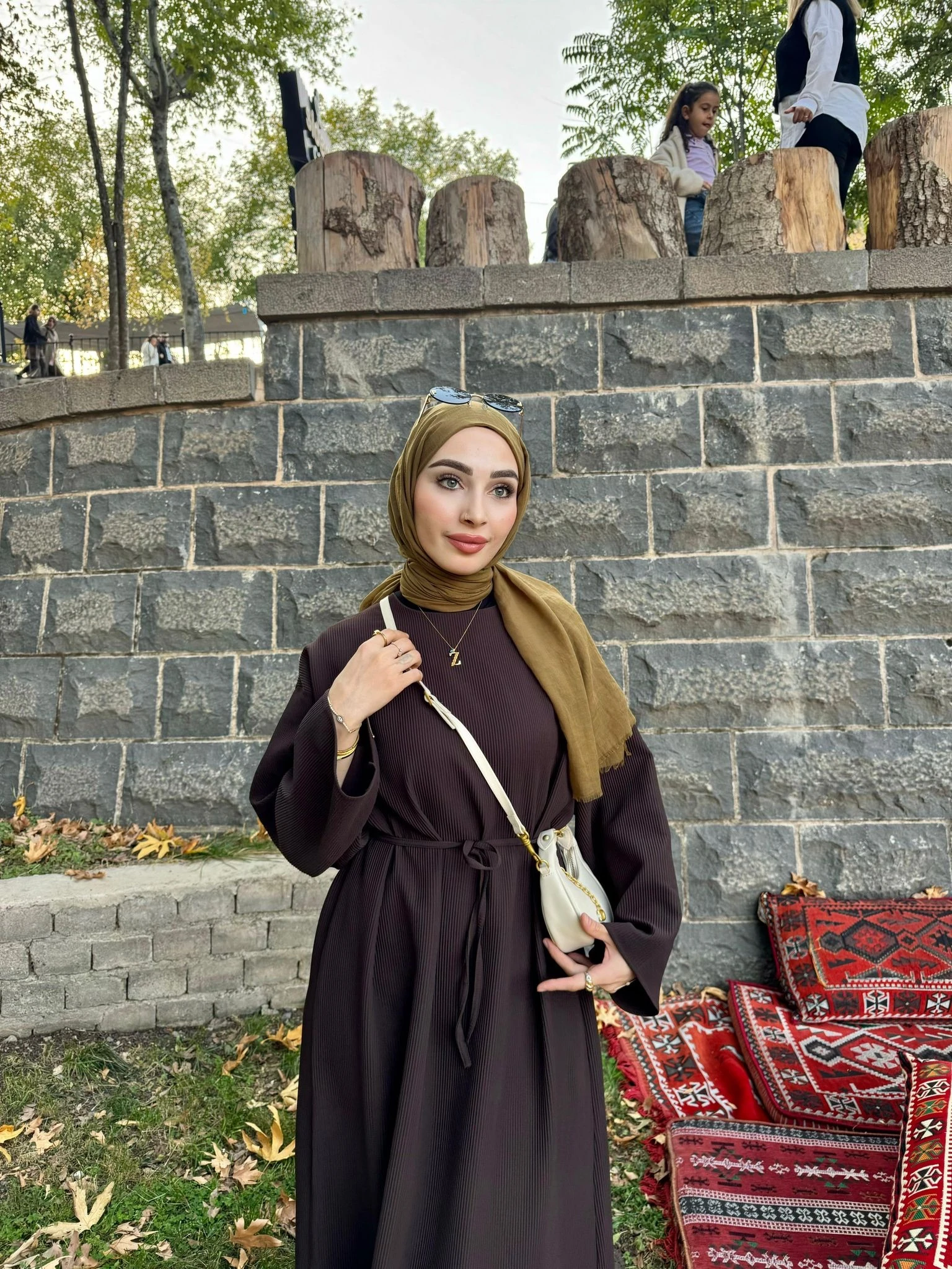 Kuşaklı Rib Dokuma Elbise