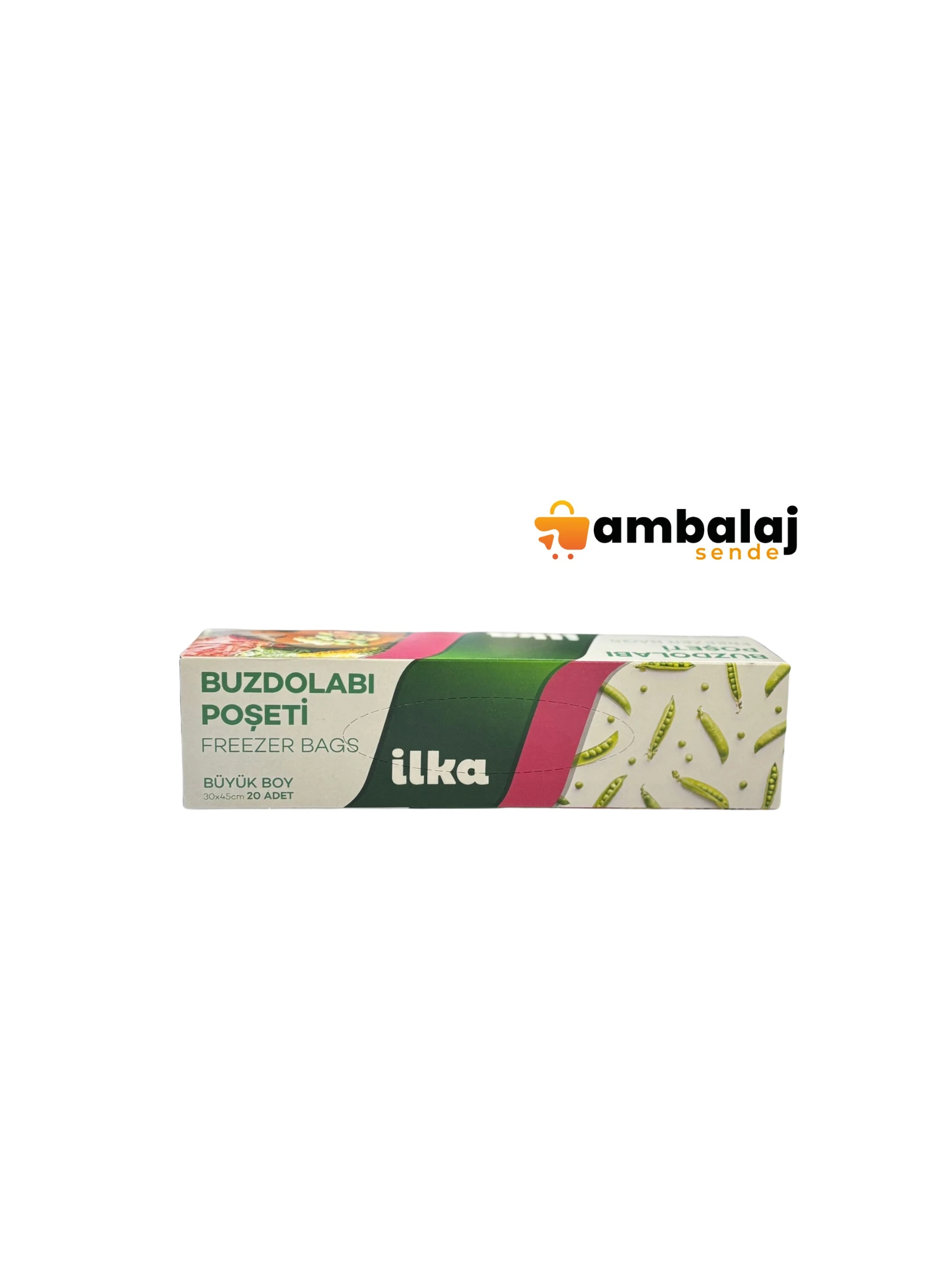 İLKA BÜYÜK BOY BUZDOLABI POŞETİ 30X45CM (20ADET)