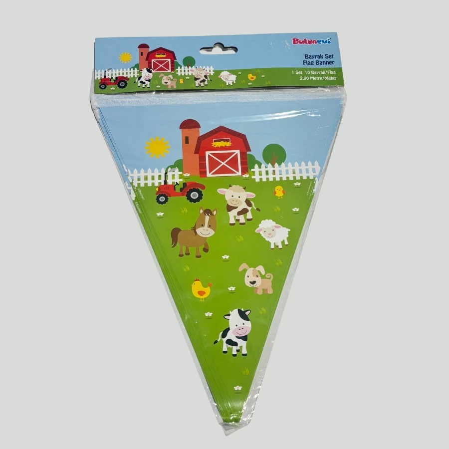 BALONEVİ ÇİFTLİK DESEN BAYRAK SET