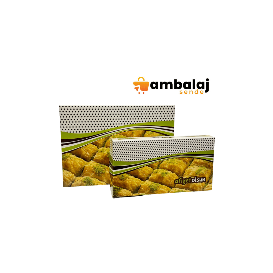 1000 GR AFİYET OLSUN BASKILI BAKLAVA KUTUSU