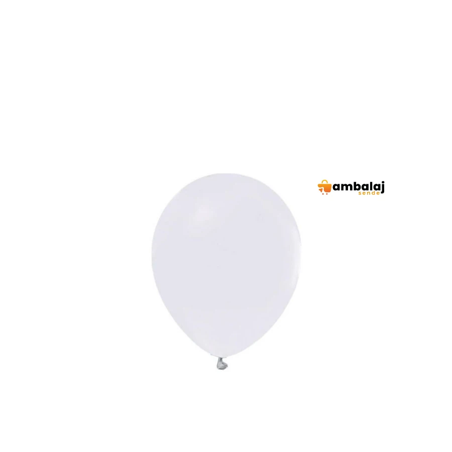 METALİK BEYAZ BALON 12''