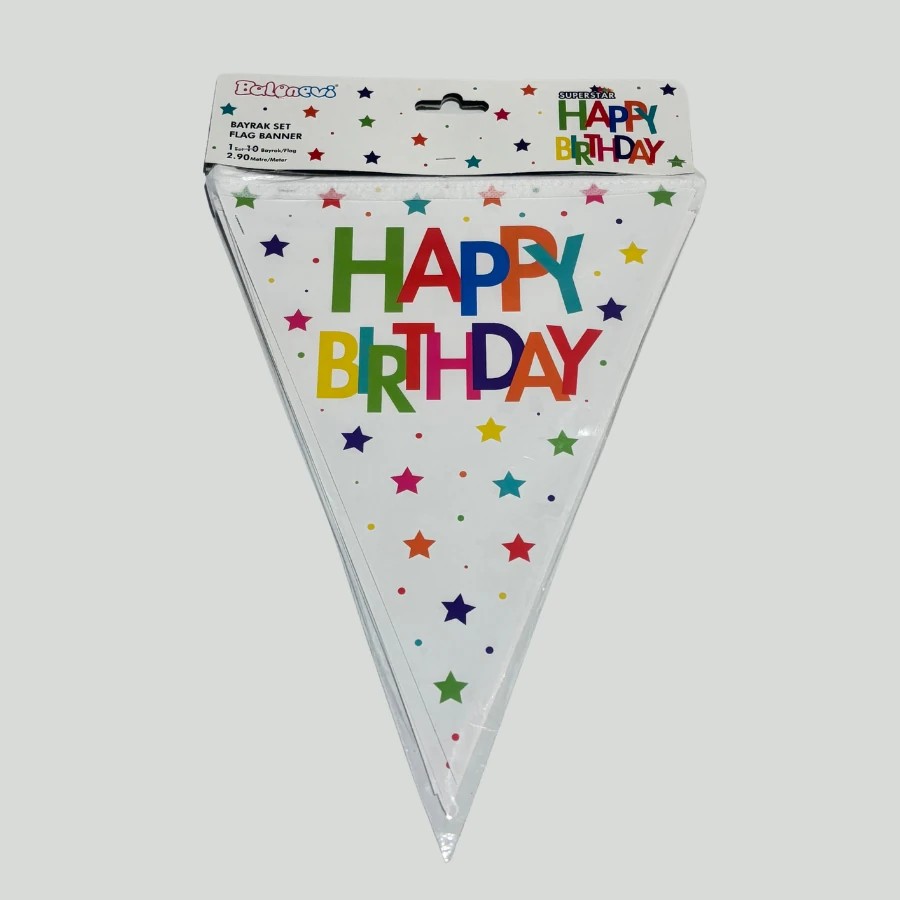 BALONEVİ HAPPY BİRTHDAY BAYRAK SET