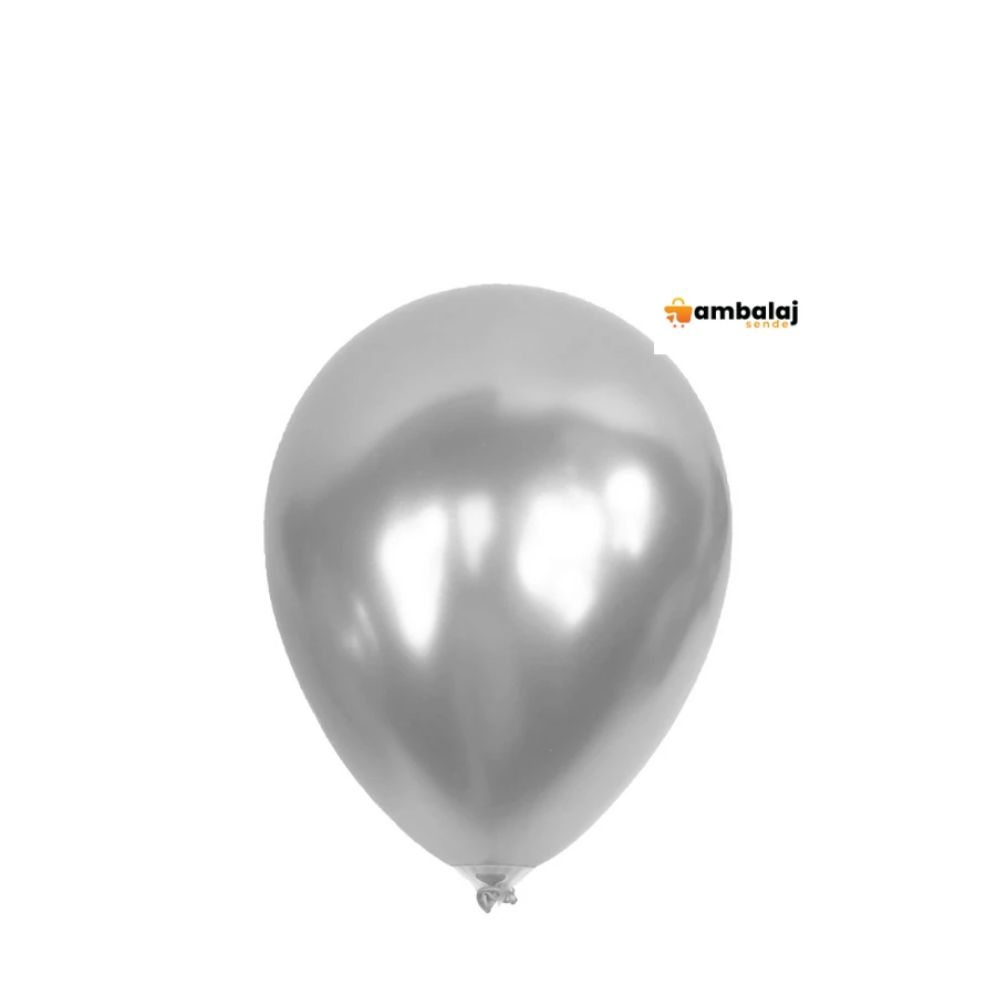METALİK GÜMÜŞ BALON 12'' 